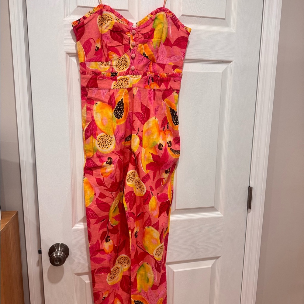 NWT Tropical Fruit Print Jumpsuit- Farm Rio